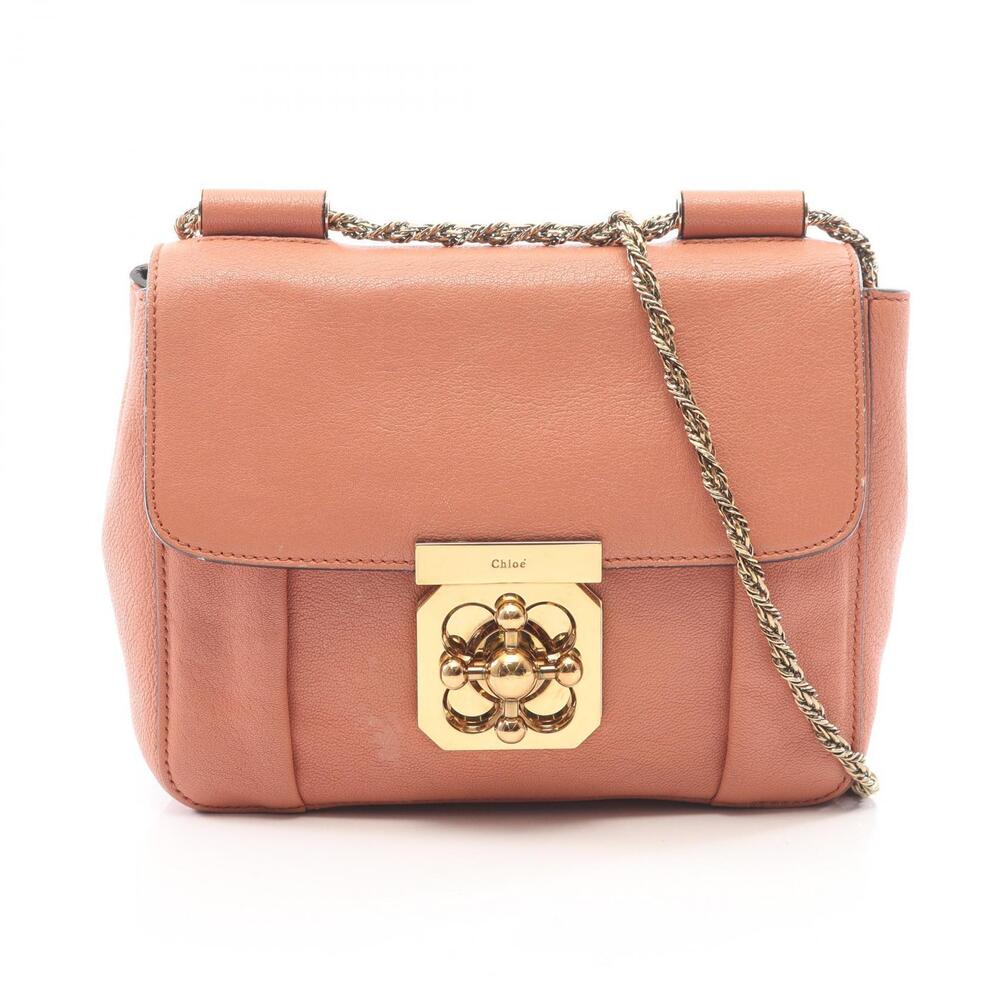 Chloe Elsie Shoulder Bag Leather Pink